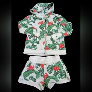 Zara Girls Hoodie/Short Set